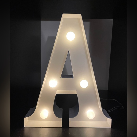 Letter A Metal LED Sign - Picture 1 of 6